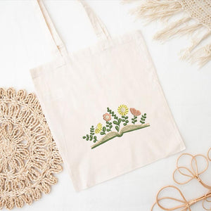 Floral Book Embroidery Pattern Instant Download