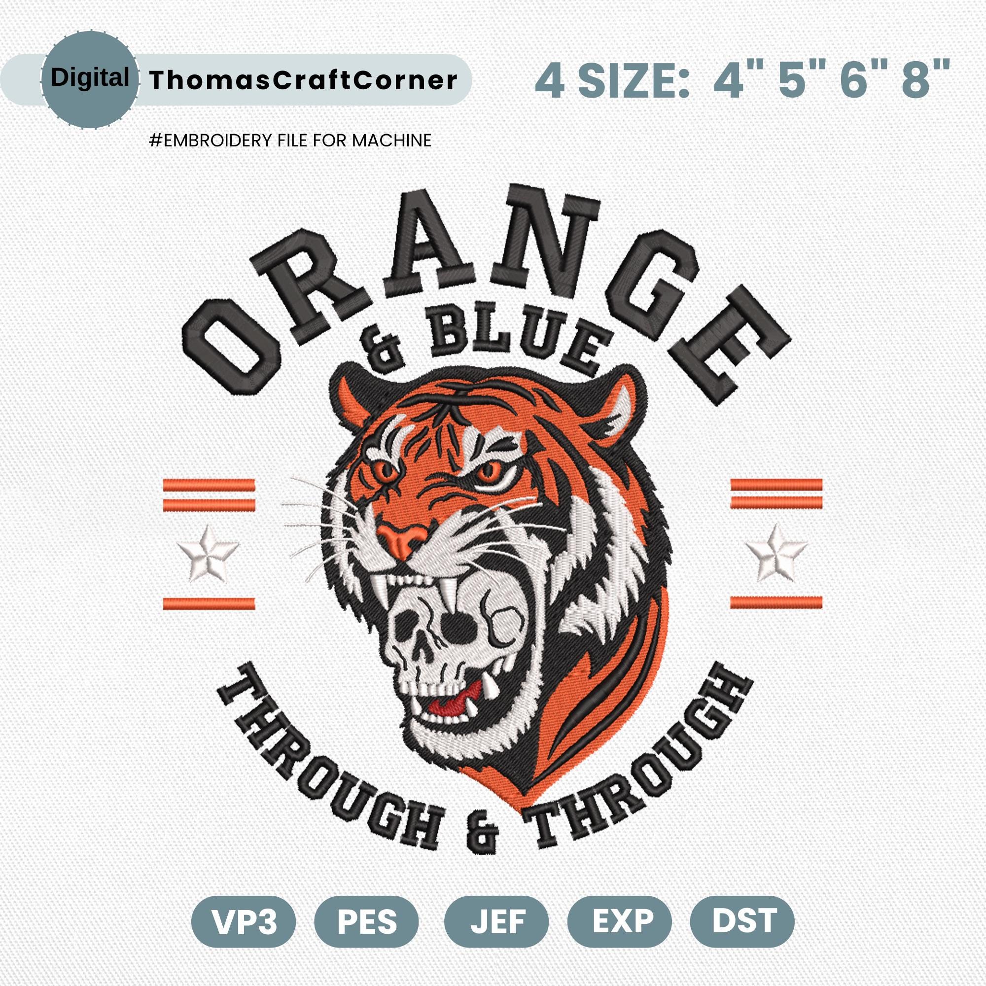 Detroit Baseball Embroidery Design Skull Sports Machine