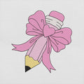 Pencil Bow Embroidery Design School File