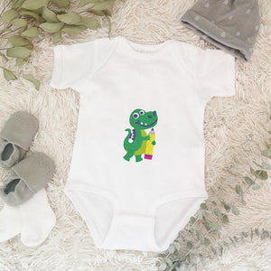 Crocodile Embroidery Design Back School PES DST JEF