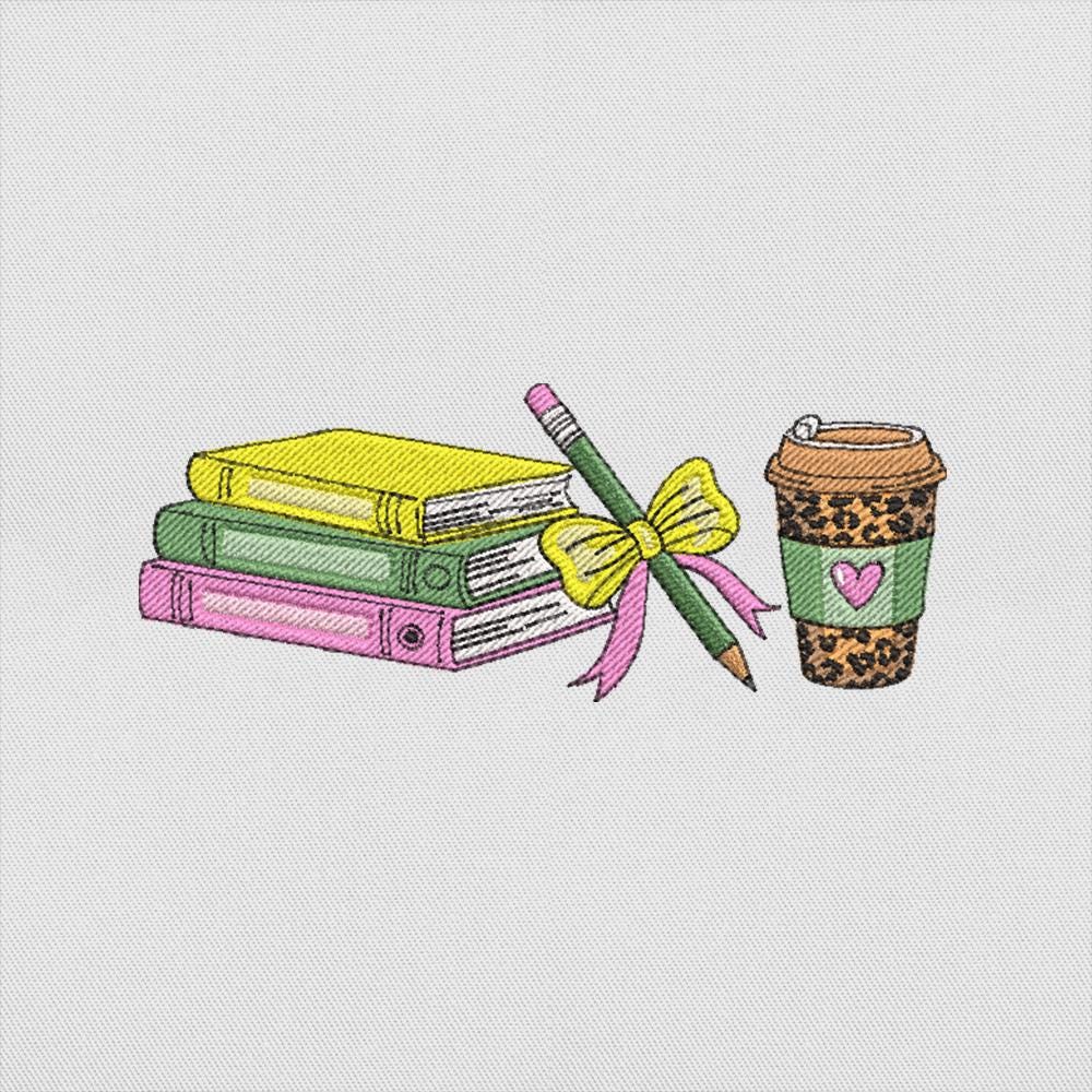 Teacher Life Embroidery Design PES DST Girl