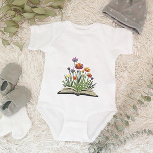 Floral Book Embroidery Design Pattern