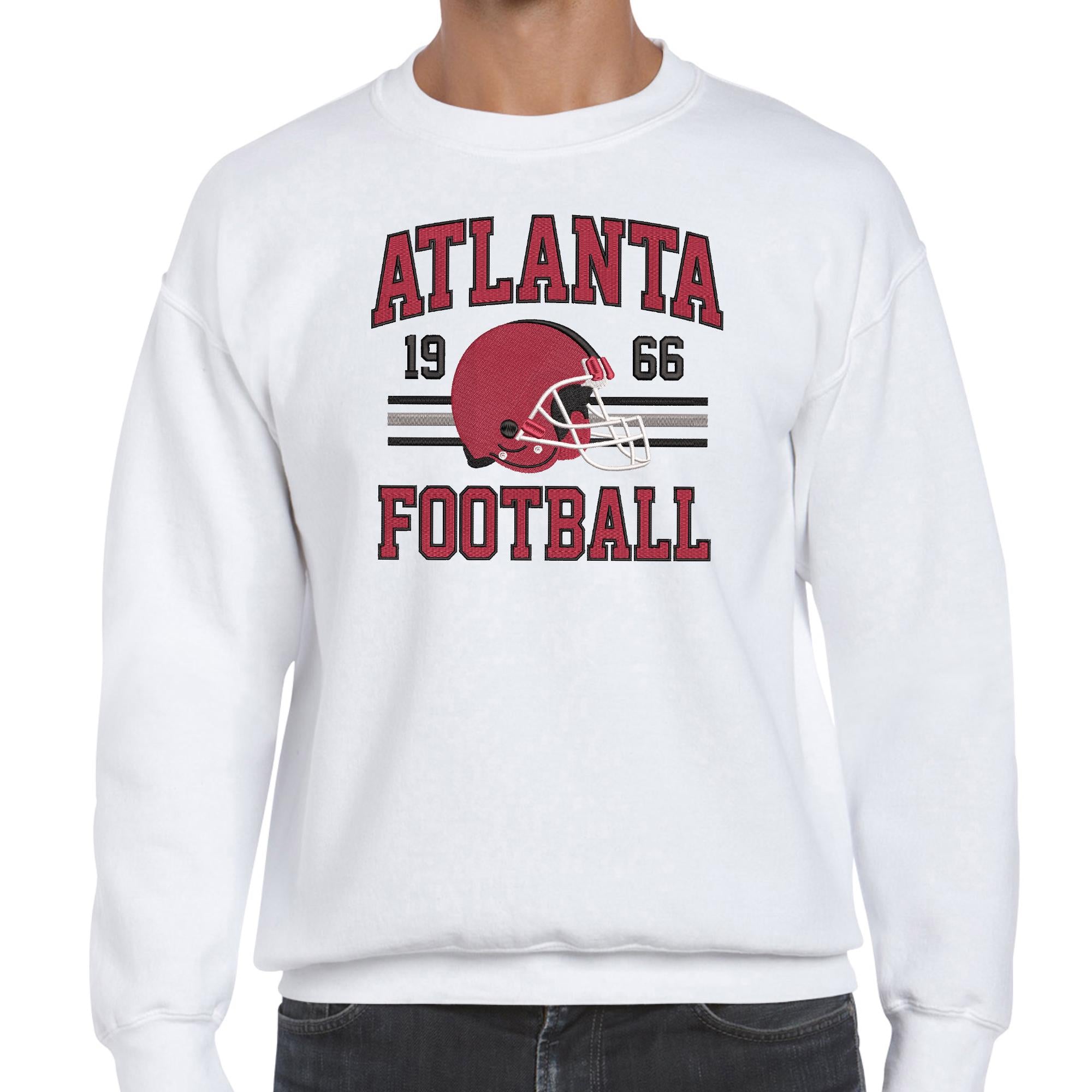 Atlanta Football Embroidery Design Helmet Sports Logo