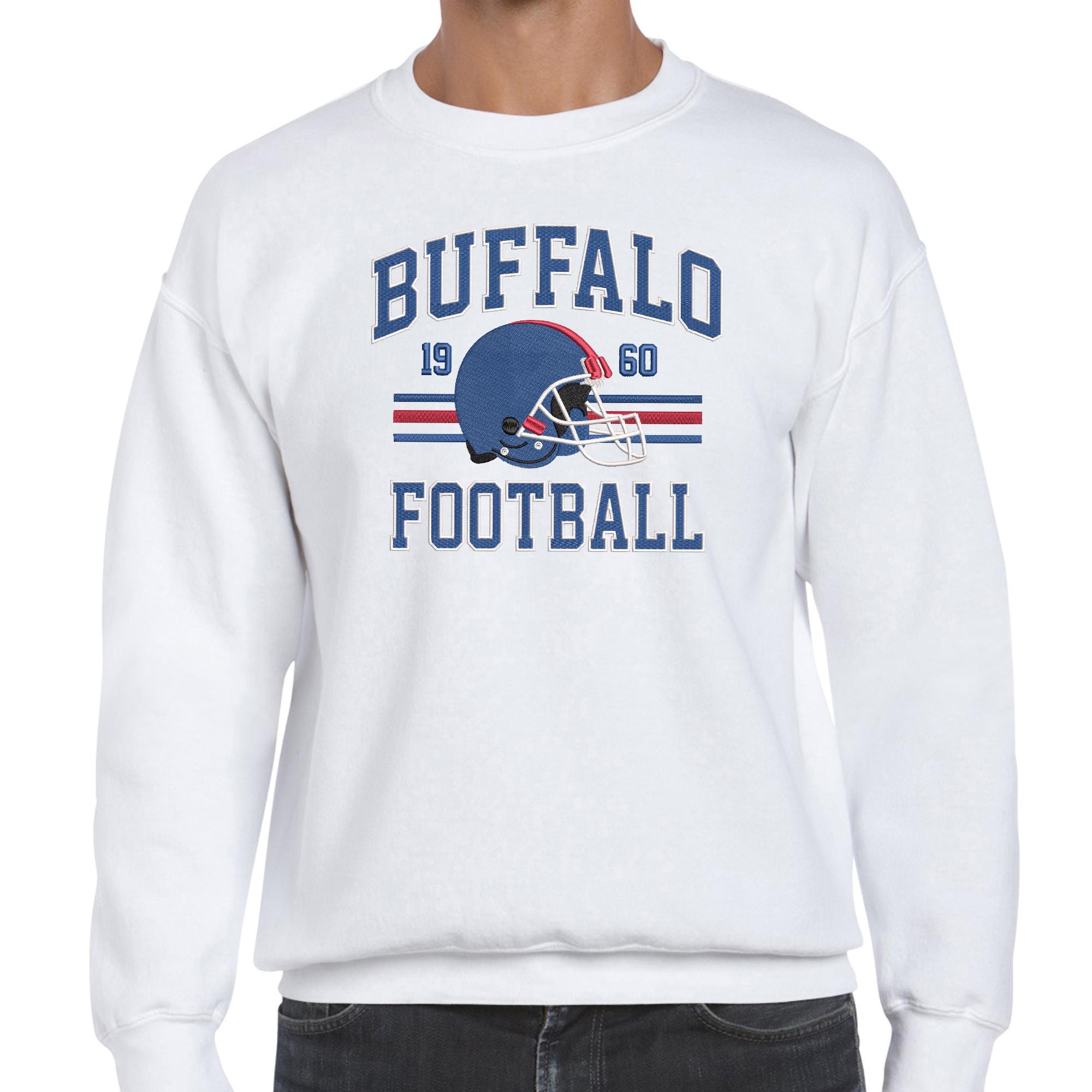 Buffalo Football Embroidery Pattern - PES DST Files, 4 Sizes