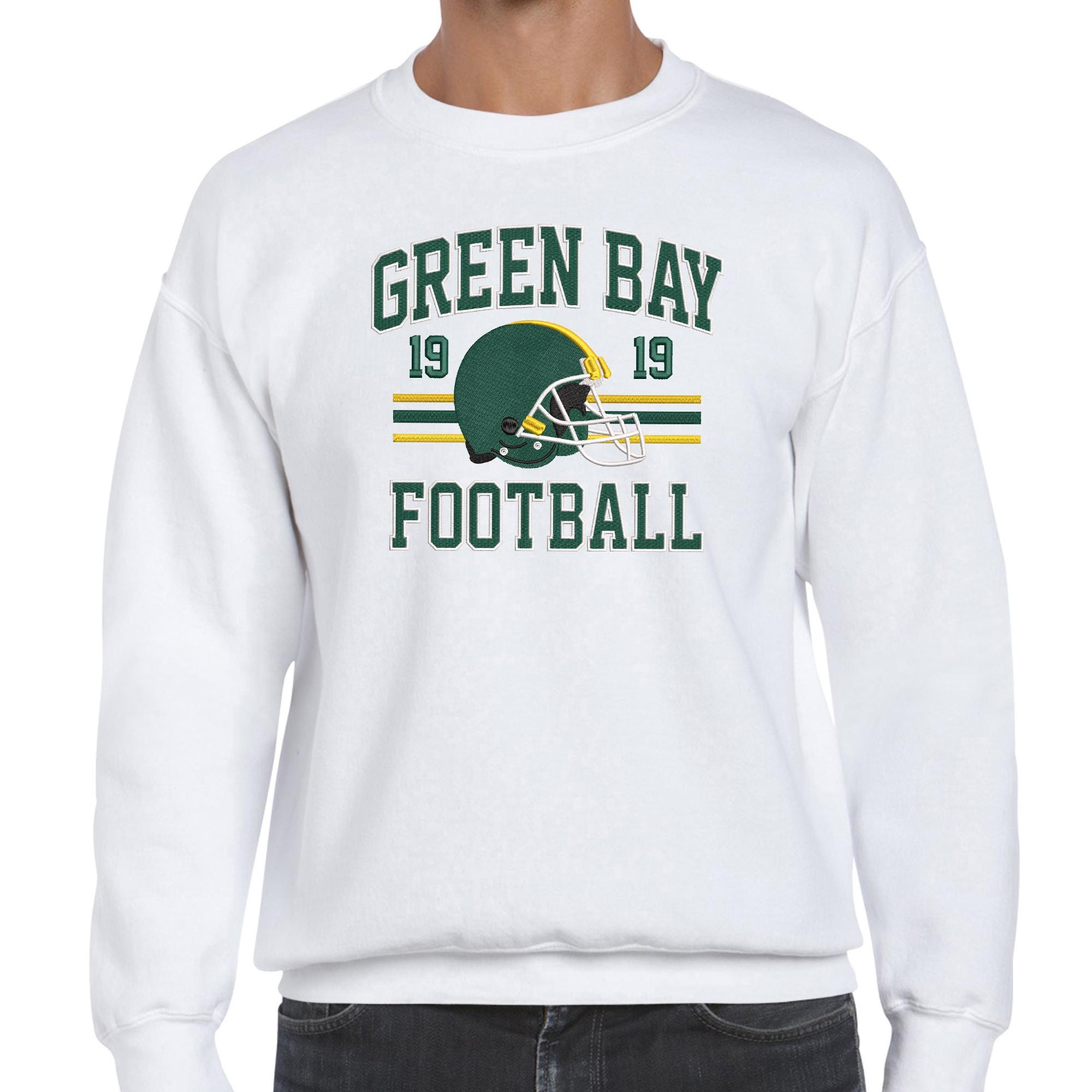 Green Bay Football Embroidery Design Helmet Sports Logo