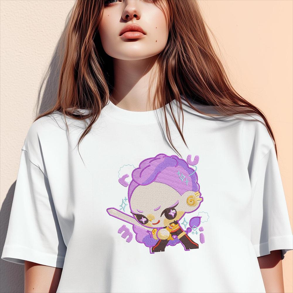 Kpop Chibi Demon Hunter Embroidery Pattern