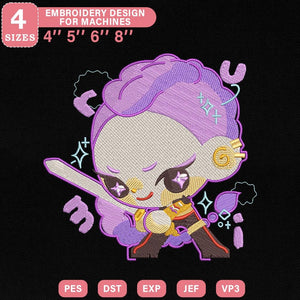 Kpop Chibi Demon Hunter Embroidery Pattern