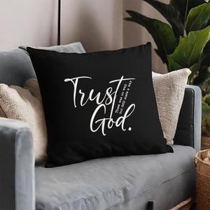 Trust God Embroidery Pattern - Faith Quote PES DST JEF VP3 - ThredViora