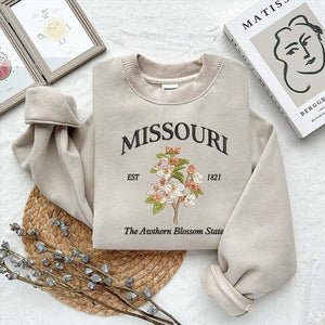 Missouri Flower State Embroidery Design Hawthorn Blossom