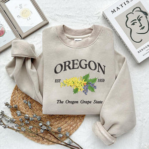 Oregon Flower State Embroidery Design Download