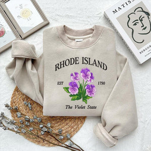 Rhode Island Violet Embroidery Design Machine File