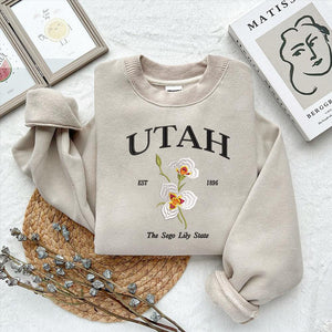 Utah Sego Lily Embroidery Design File