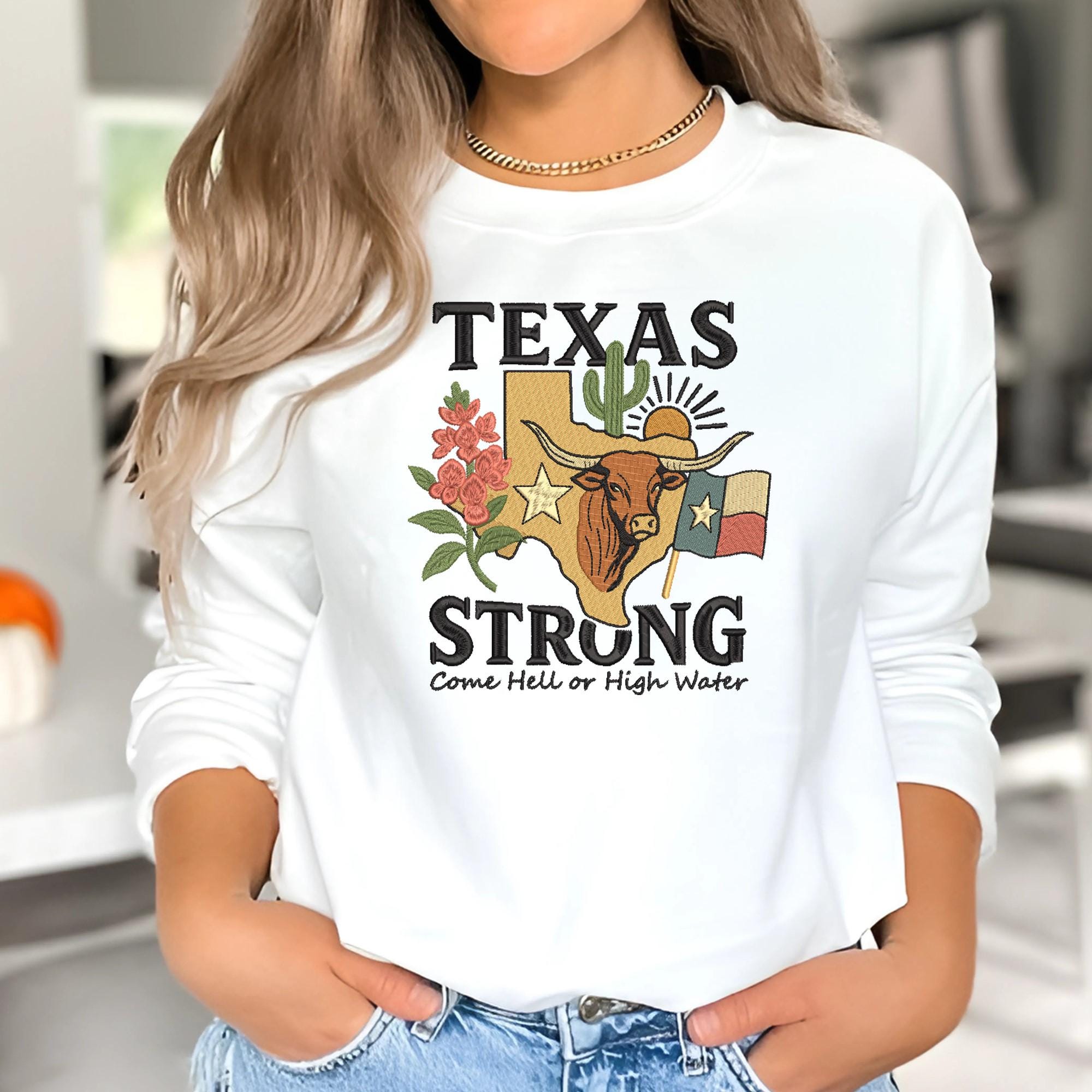 Texas Embroidery Design Pray Support File