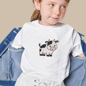 Dairy Cow Embroidery Design Farm Animal Kid