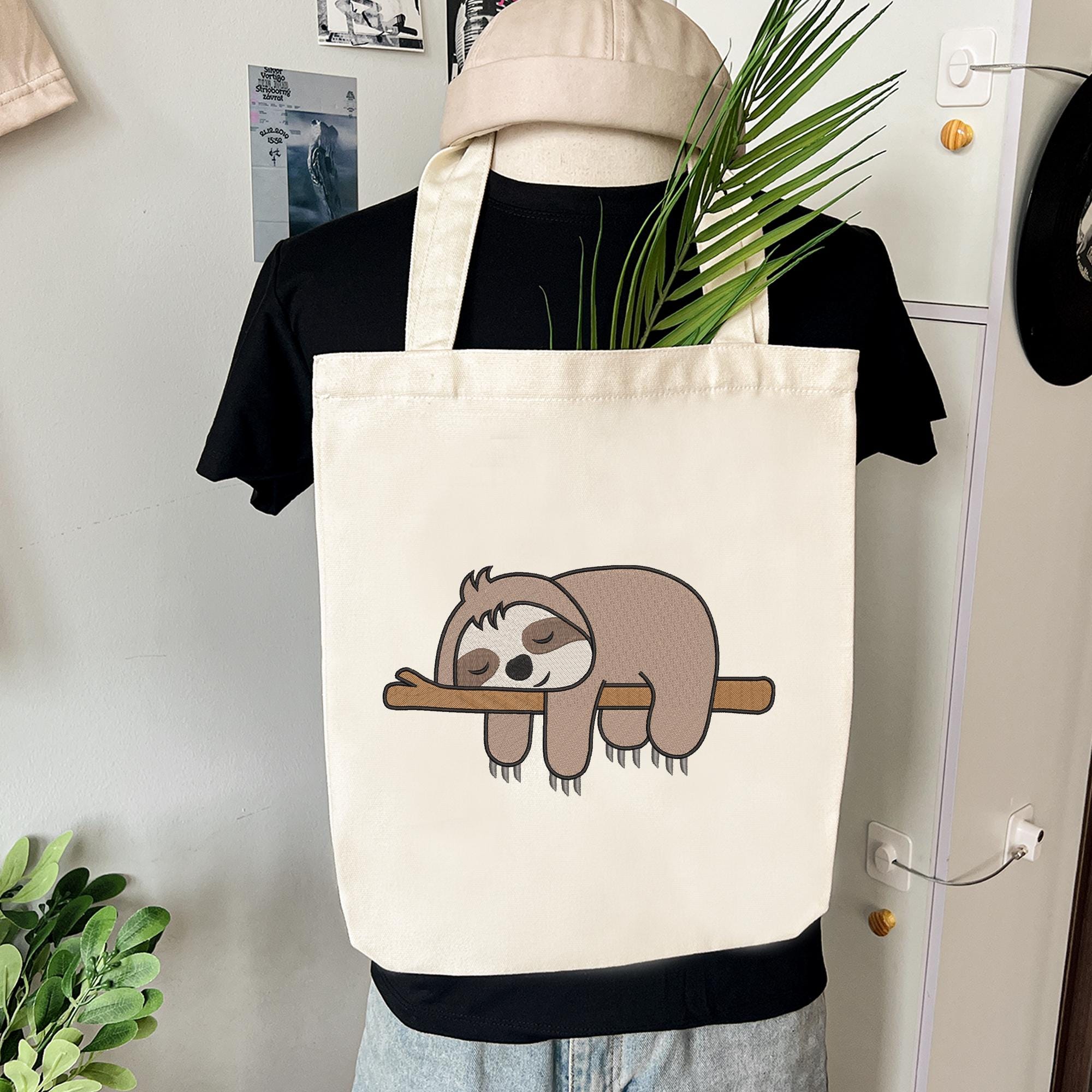 Sloth Embroidery Design Safari Animal Zoo Machine