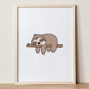 Sloth Embroidery Design Safari Animal Zoo Machine