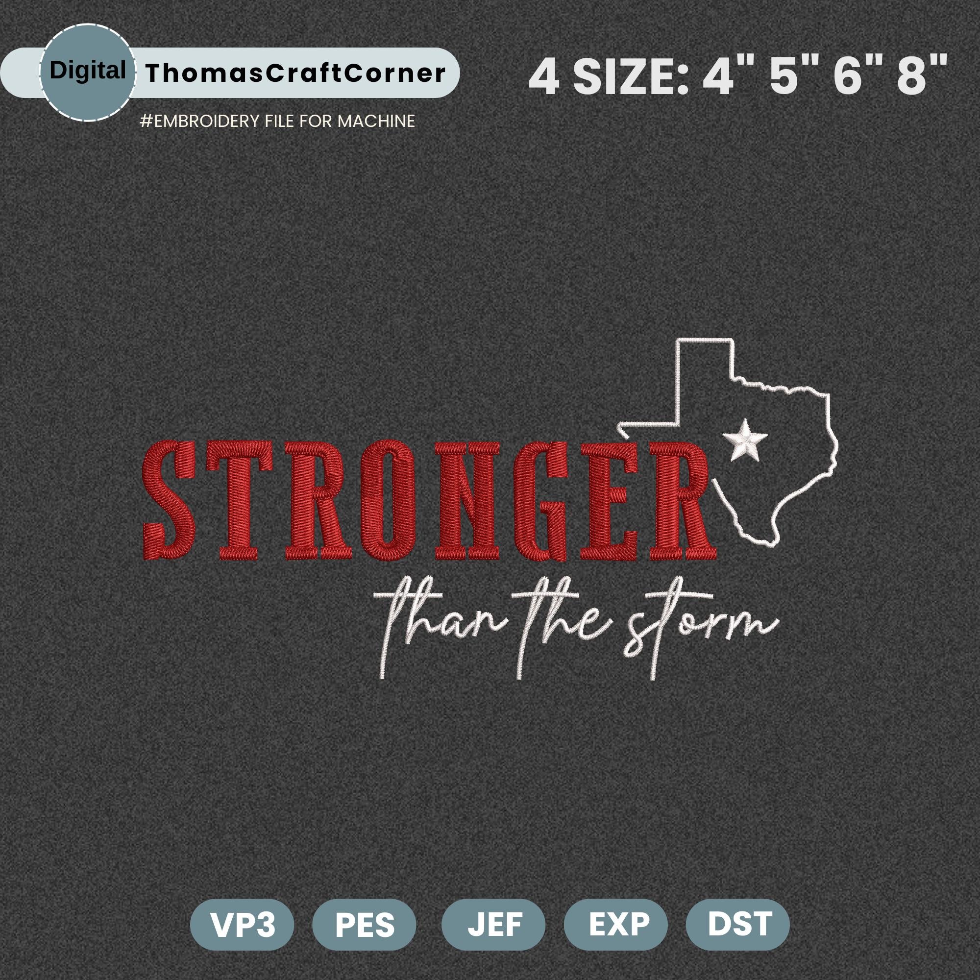 Texas Embroidery Design Hill Country Prayers Machine