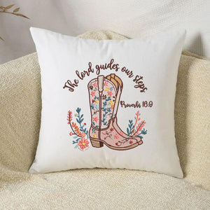 Western Christian Embroidery Design Bible Verse Cowgirl Boots
