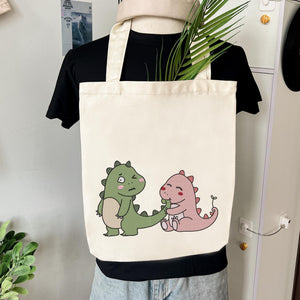 Dinosaur Couple Embroidery Design Romantic Dino Machine