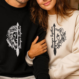 Lion Lioness Embroidery Design Wild Animal Love Jungle