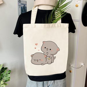 Kawaii Cat Couple Embroidery Design Animal Pair Machine