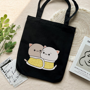 Kawaii Cat Couple Embroidery Design Machine File