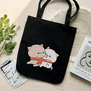 Kawaii Cat Couple Embroidery Design Machine File