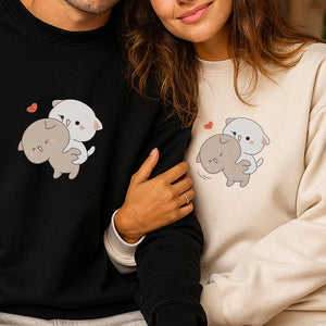 Kawaii Cat Couple Embroidery Design Machine File