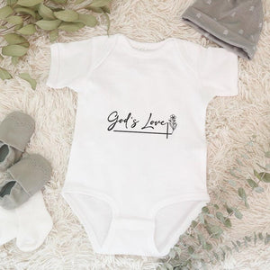 God's Love Embroidery Pattern - Elegant Script, PES DST JEF VP3 - ThredViora