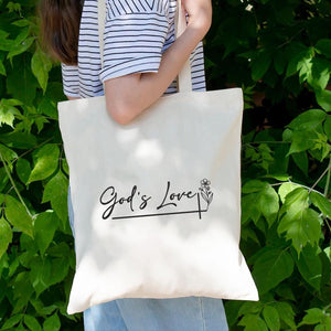 God's Love Embroidery Pattern - Elegant Script, PES DST JEF VP3 - ThredViora