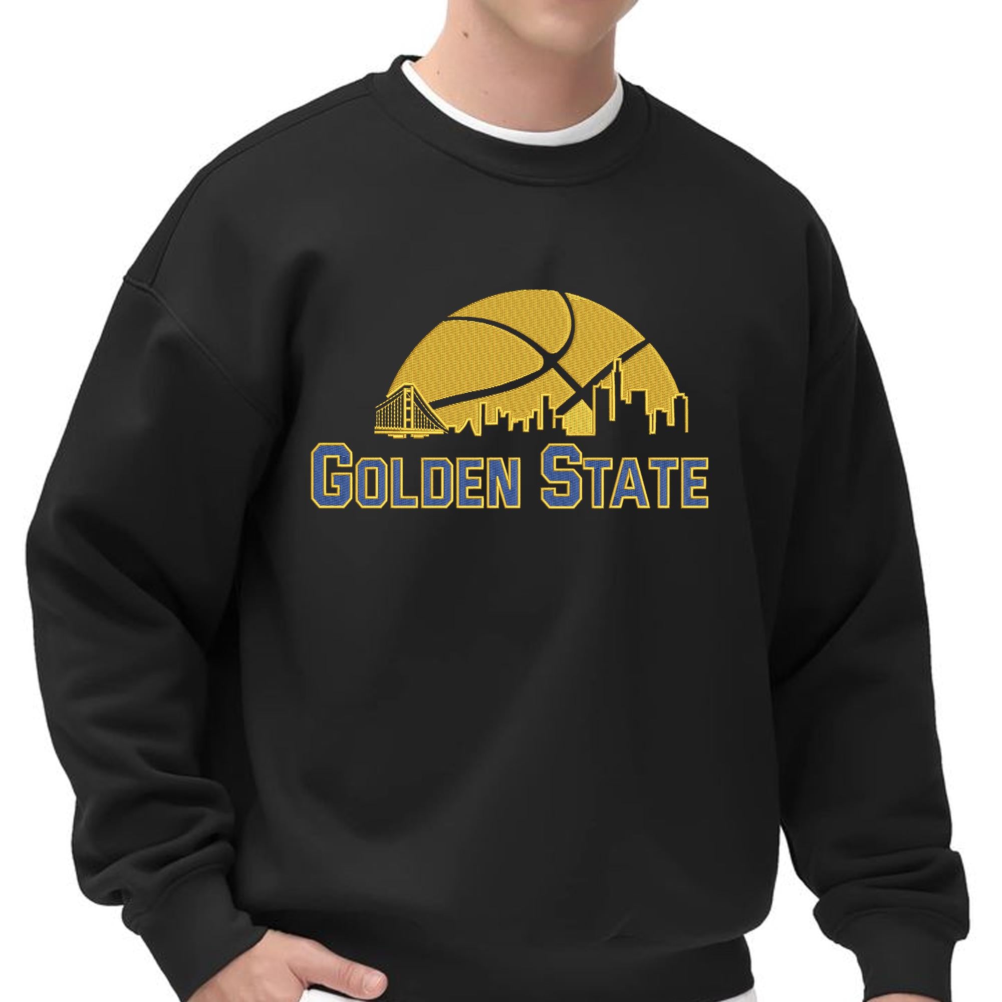 Golden State Basketball Embroidery Design Team File Download