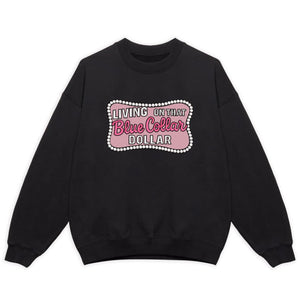 Blue Collar Dollar Embroidery Design Patriotic Western Cowboy