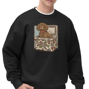 Hunting Dog Cooler Embroidery Design Camo Camping