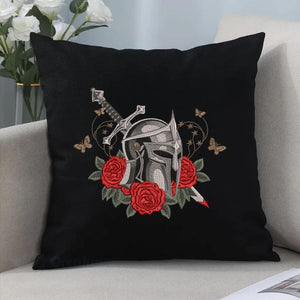 Knight Helmet Embroidery Design Fantasy Character Armor