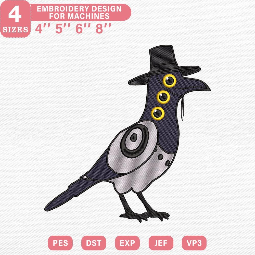 Kpop Demon Hunters Bird Embroidery Pattern