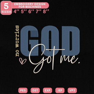 Faith Cross Heart Embroidery Design PES DST JEF Files - ThredViora