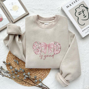 God Is Good Embroidery Pattern, Christian Quote PES DST JEF - ThredViora