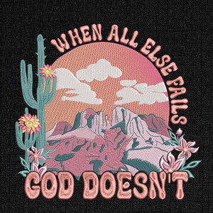 Christian Faith Cactus Embroidery Design PES DST JEF Files - ThredViora