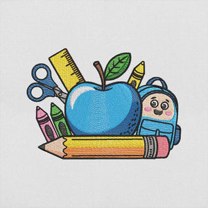 School Life Embroidery Pattern PES DST EXP JEF VP3