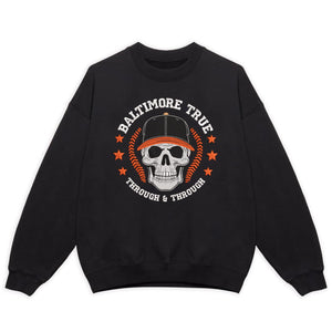 Baltimore Baseball Embroidery Design Skull Machine