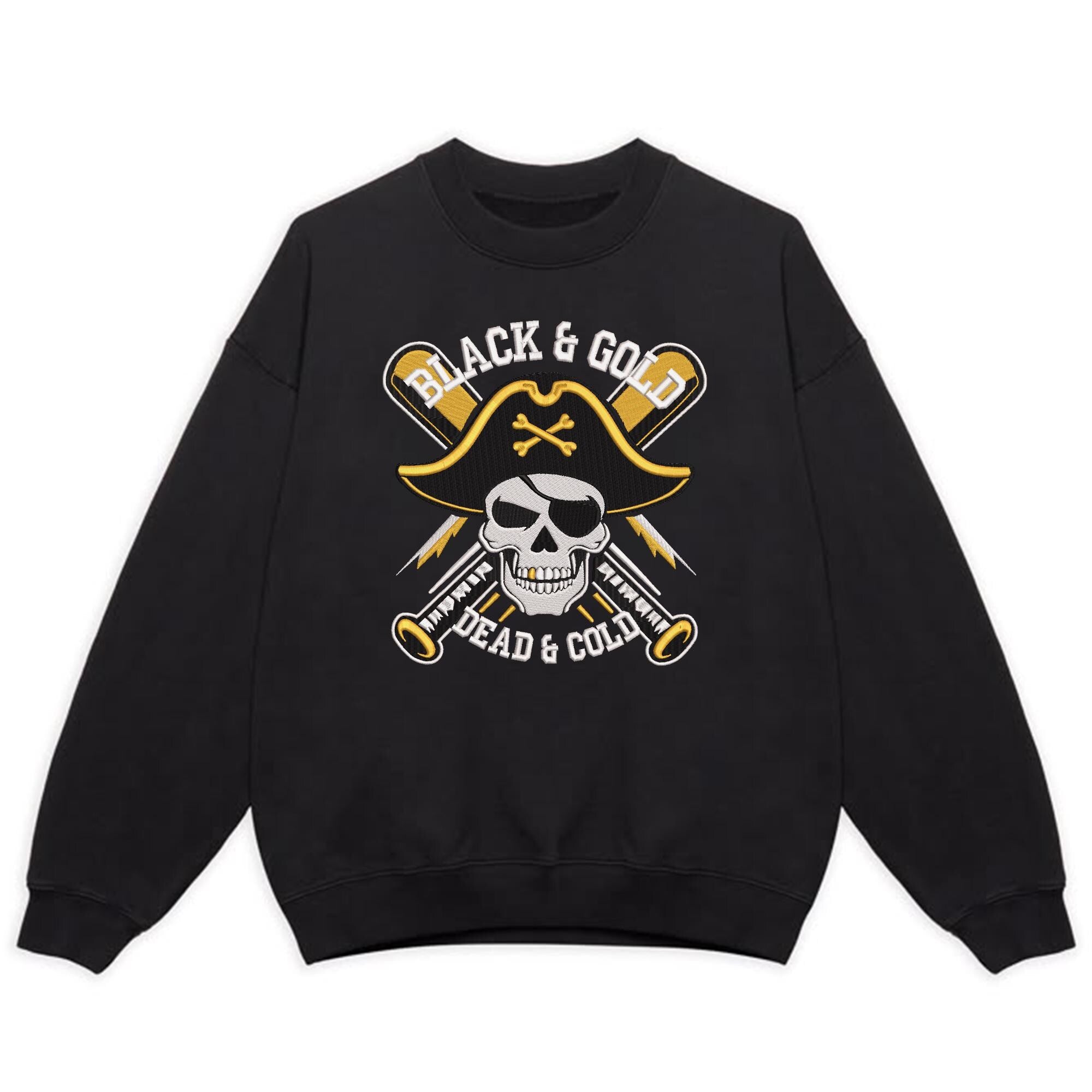 Pittsburgh Baseball Skull Embroidery Pattern PES DST 4 Sizes