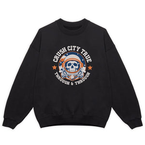 Houston Baseball Embroidery Design Grunge Skull