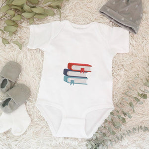 Colorful Books Embroidery Design Pattern