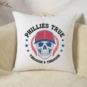 Philadelphia Baseball Embroidery Design Skull Sports Machine
