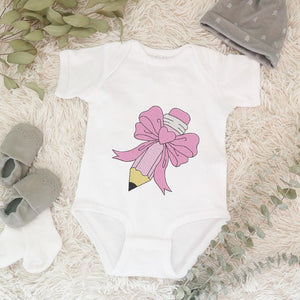 Pencil Bow Embroidery Design School File