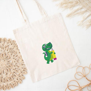 Crocodile Embroidery Design Back School PES DST JEF