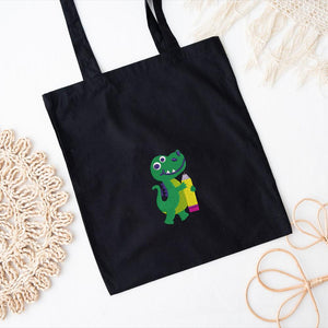 Crocodile Embroidery Design Back School PES DST JEF