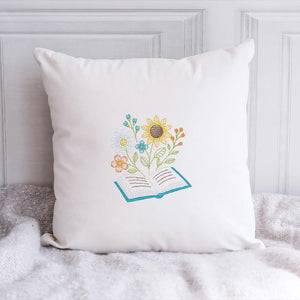 Books Flowers Embroidery Design PES DST JEF