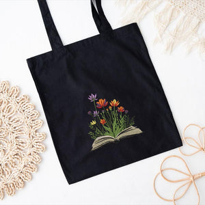 Floral Book Embroidery Design Pattern