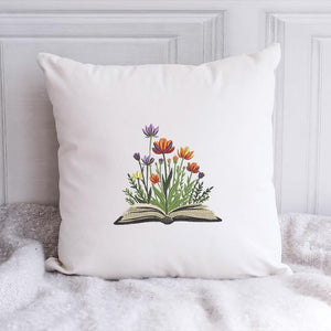 Floral Book Embroidery Design Pattern